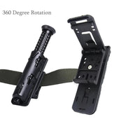 360 Degree Rotating Telescopic Baton Baton Holder Pouch Expandable Baton Holsters Retractable ABS Baton Bag - Daisan Mart