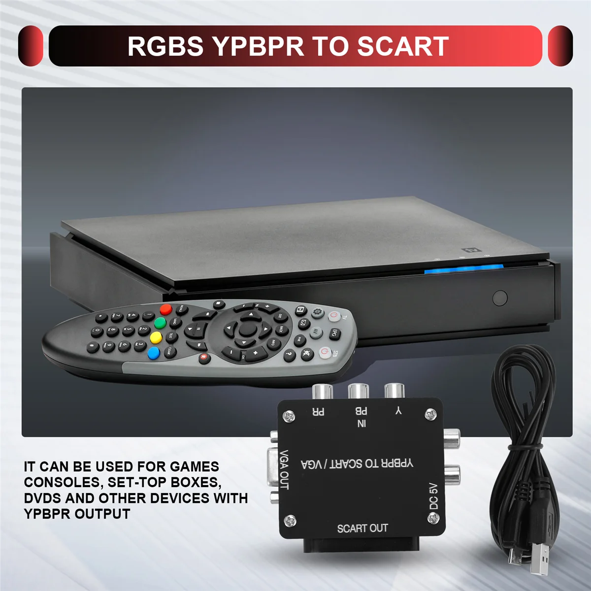 Bộ Chuyển Đổi YUV-RGBS YPBPR SCART VGA Cho Máy Game - Daisan Mart