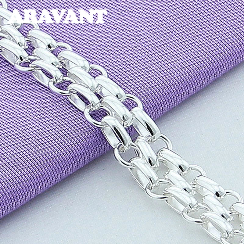 Aravant Simple 925 Silver Jewelry Set for Men and Women