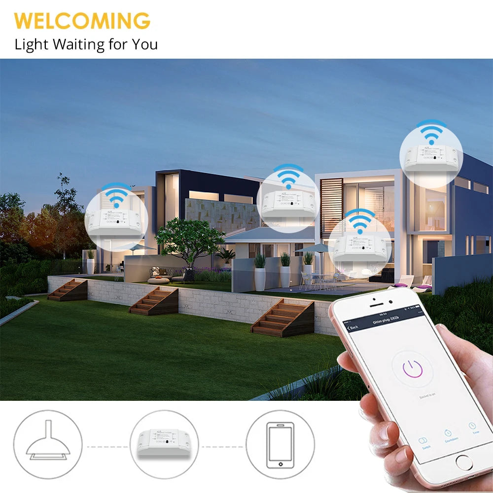 Công Tắc Thông Minh WiFi Tuya Điều Khiển Từ Xa 220V - Daisan Mart