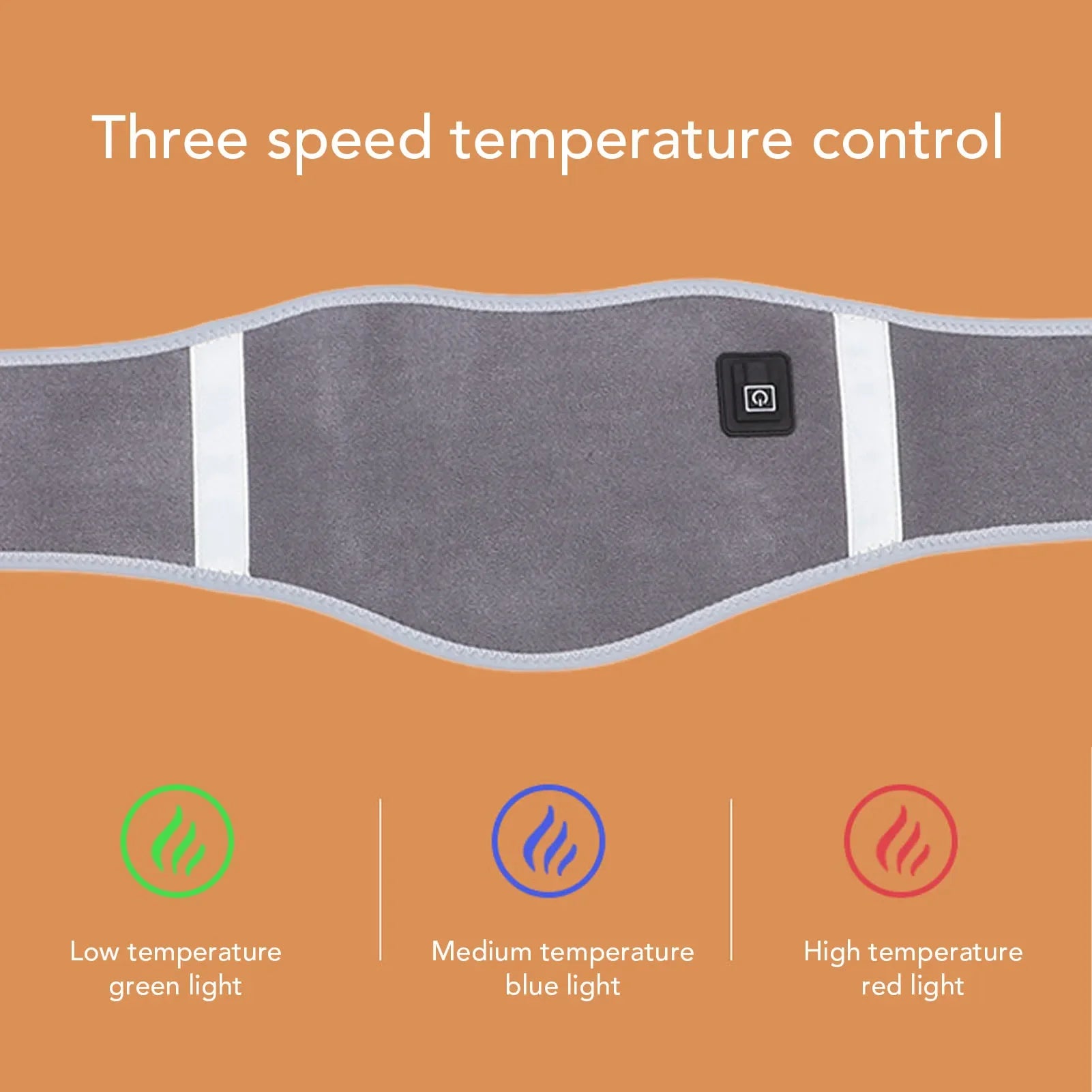 Đai Lưng Sưởi Ấm Carbon, 3 Mức Nhiệt, Hỗ Trợ Eo - Daisan Mart