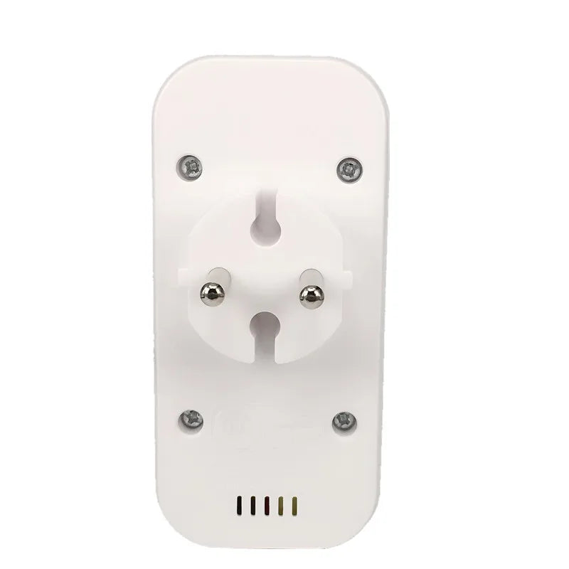 European standard two-position socket with dual USB ports, 5V 2A output,1 to 2 ways Eu Conversion Plug - Daisan Mart
