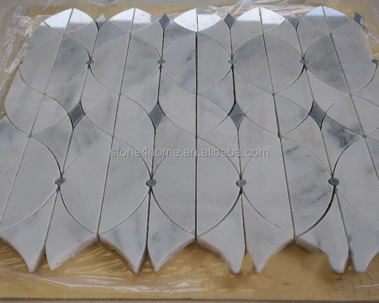 Gạch Mosaic Đá Marble Trắng Trang Trí Tường Sàn - Daisan Mart