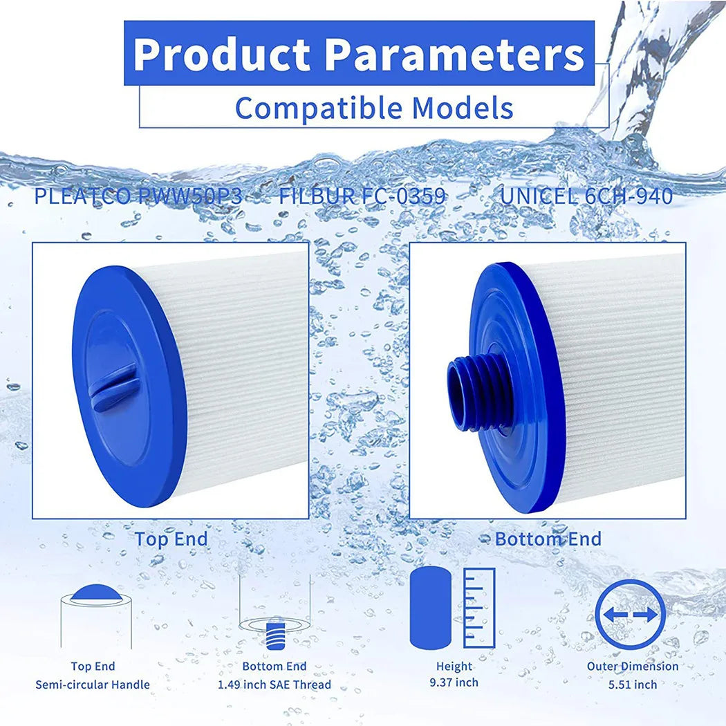 Lõi Lọc Bồn Tắm PWW50 6CH-940 Cho Superior Spa - Daisan Mart