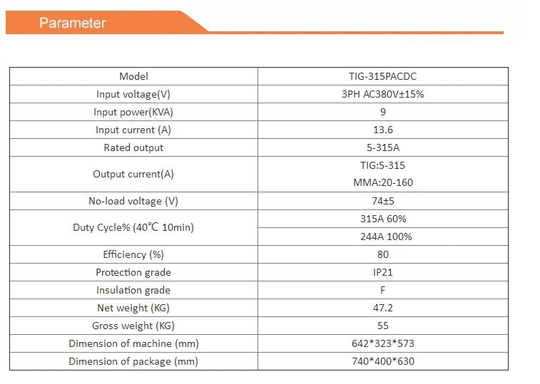 Máy Hàn TIG MMA Inverter TIG-315 Chất Lượng Cao - Daisan Mart