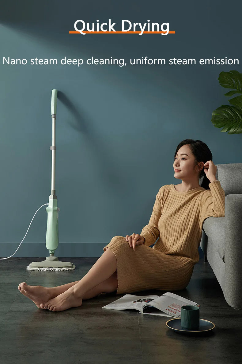 Máy Lau Nhà Hơi Nước JIQI 240ML Diệt Khuẩn Nano - Daisan Mart