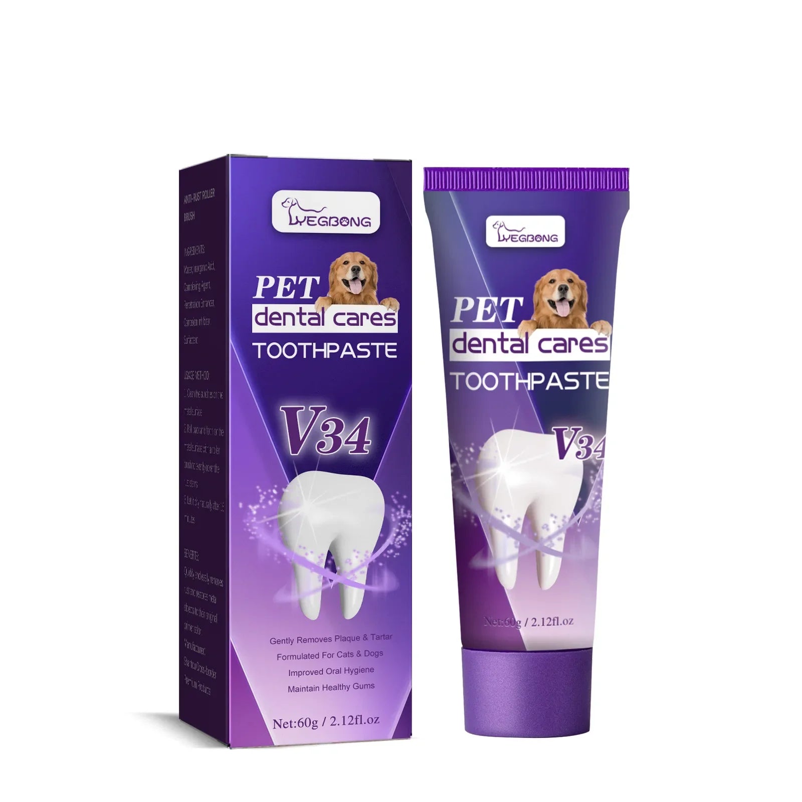 Pet Toothpaste Cat Oral Cleaning Deodorant Breath Freshener Prevent Calculus Tartar Halitosis Cleaning Pet Teeth Cleaner Paste - Daisan Mart