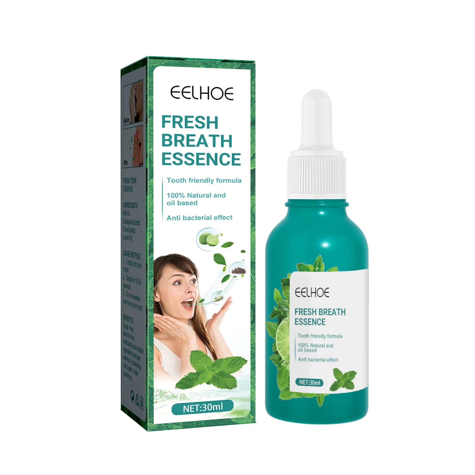 Tinh Chất Bạc Hà Khử Mùi Hôi Miệng 30mL FreshMint - Daisan Mart
