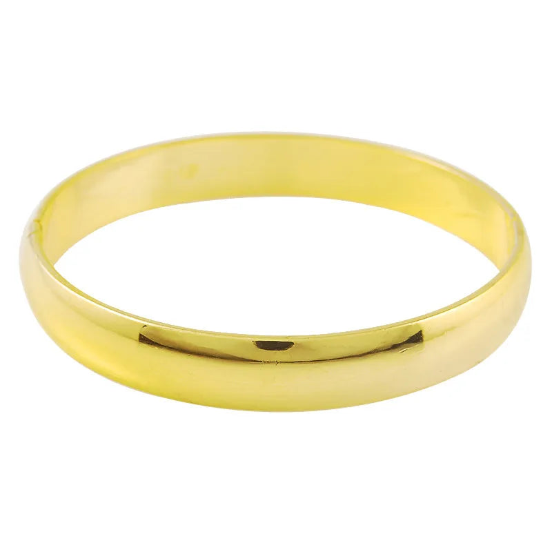 Vòng Tay Vàng 24K Đơn Giản Phủ Vàng Bóng Sang Trọng - Daisan Mart