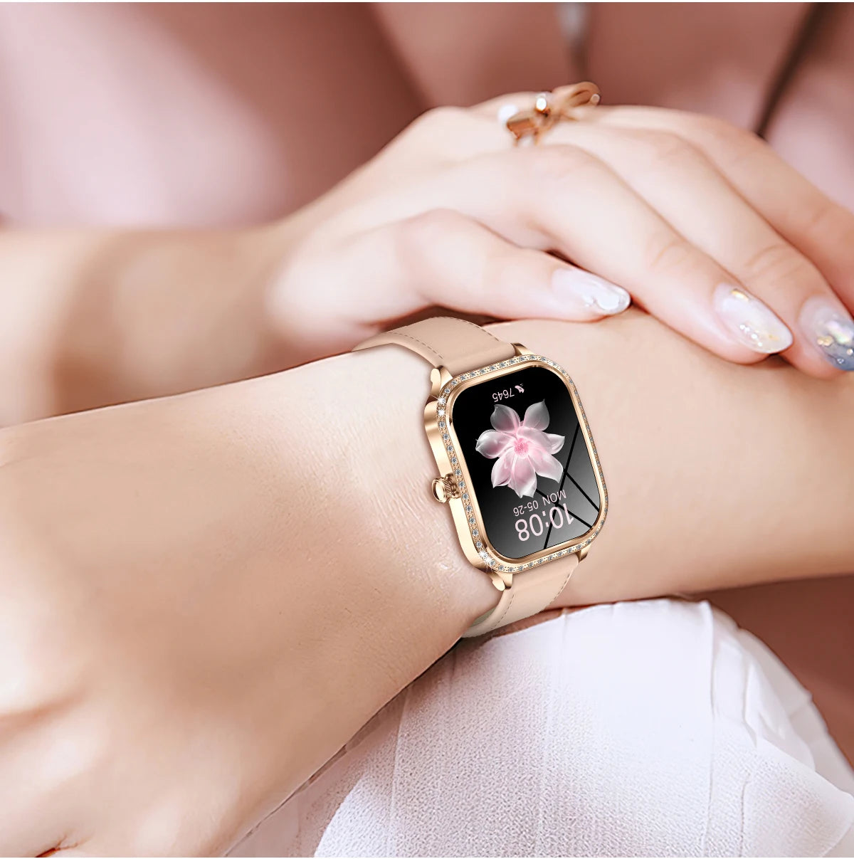Đồng Hồ Thông Minh Nữ 2025 Màn Hình Cong Thời Trang