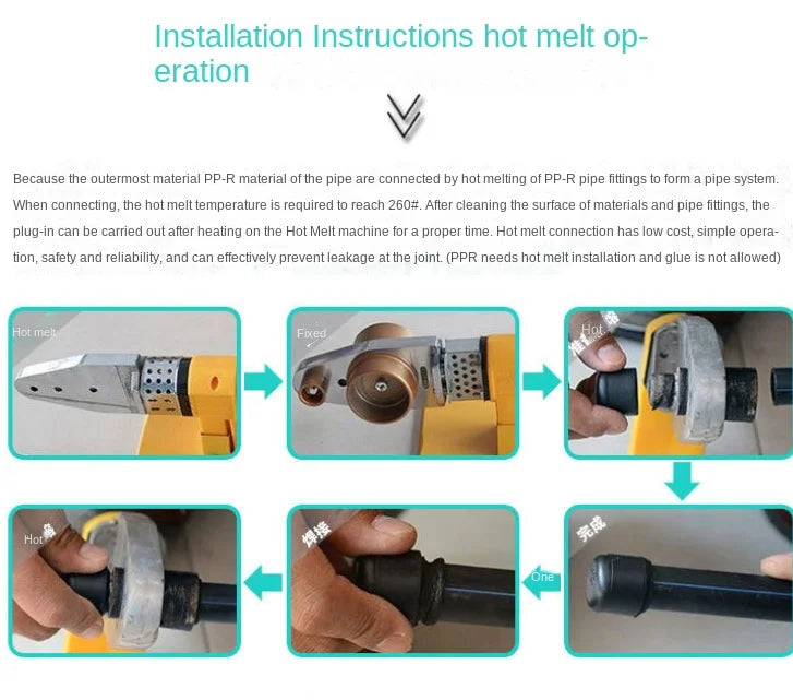 PE Water Pipe Fittings Reducer Direct Elbow Tee Water Supply Pipe 6 Points Internal and External Wire Joint Fittings 4 Points 20 - Daisan Mart