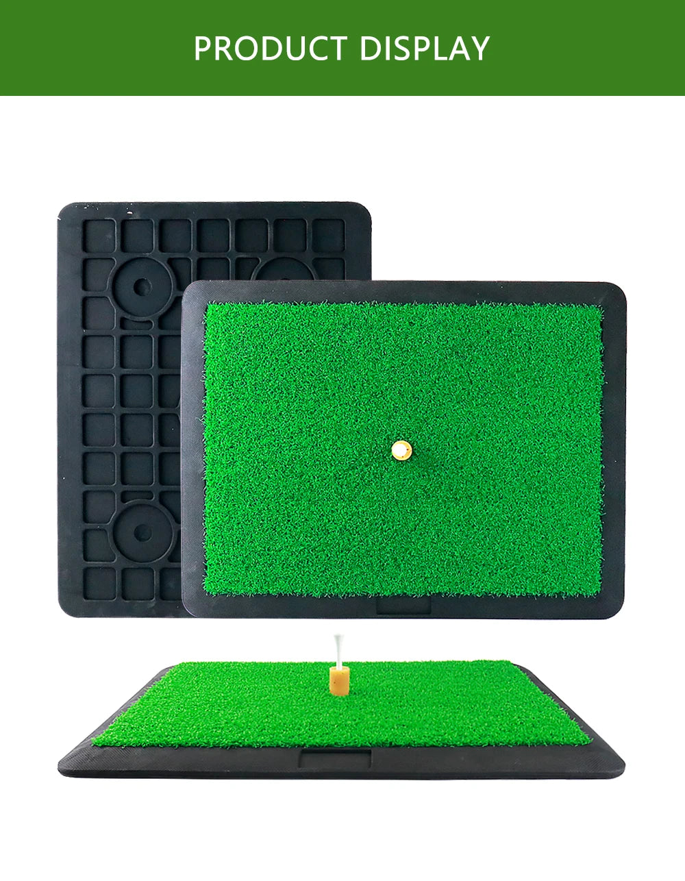 Mini Golf Ball Return Mat, Portable Artificial Grass Mat