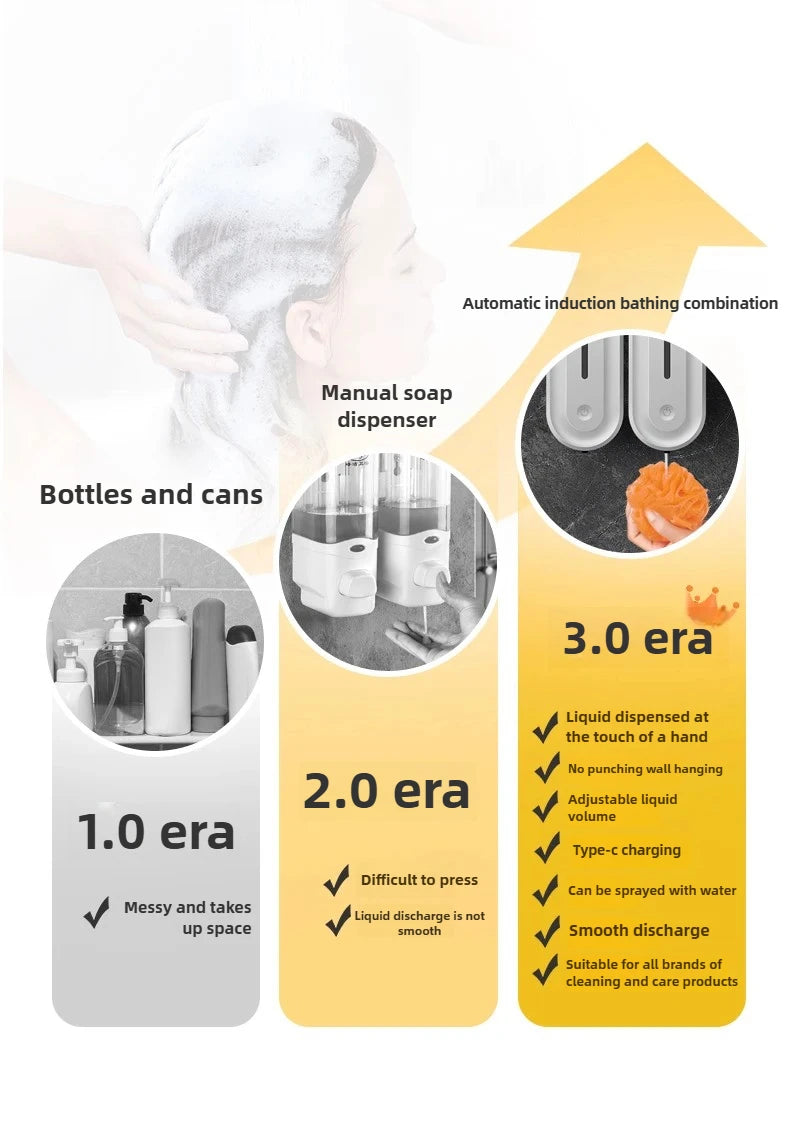 Bình Xà Phòng Tự Động Treo Tường Cảm Ứng 420ML - Daisan Mart