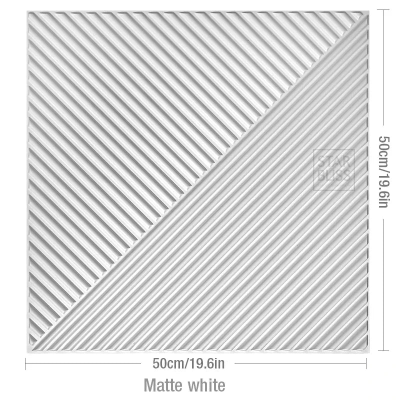 Tấm ốp tường 3D vân gỗ vàng bóng chống nước 50cm - Daisan Mart