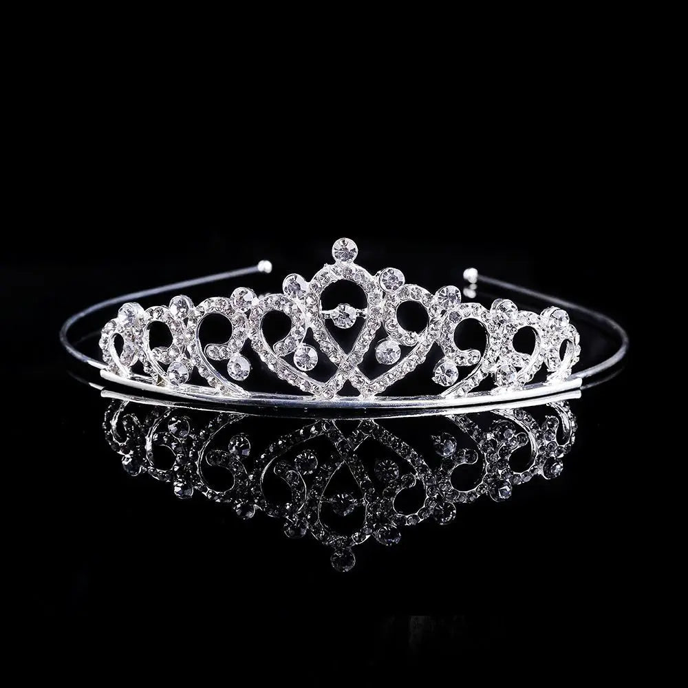 Vương Miện Tóc Pha Lê Hình Tim Bướm Lấp Lánh - Daisan Mart
