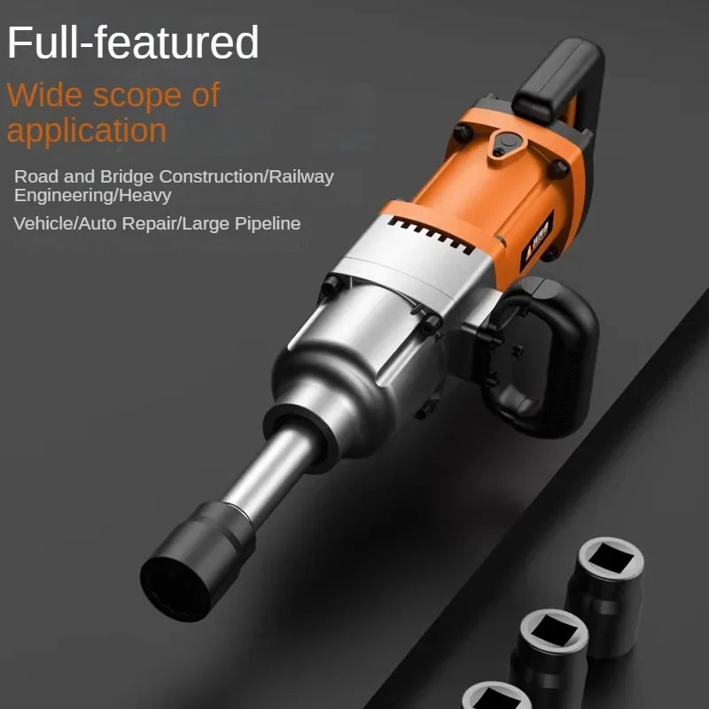 220V High Power Electric Impact Wrench Plug-in Wind Gun Heavy Duty Industrial Grade Automotive Repair Tower Crane - Daisan Mart