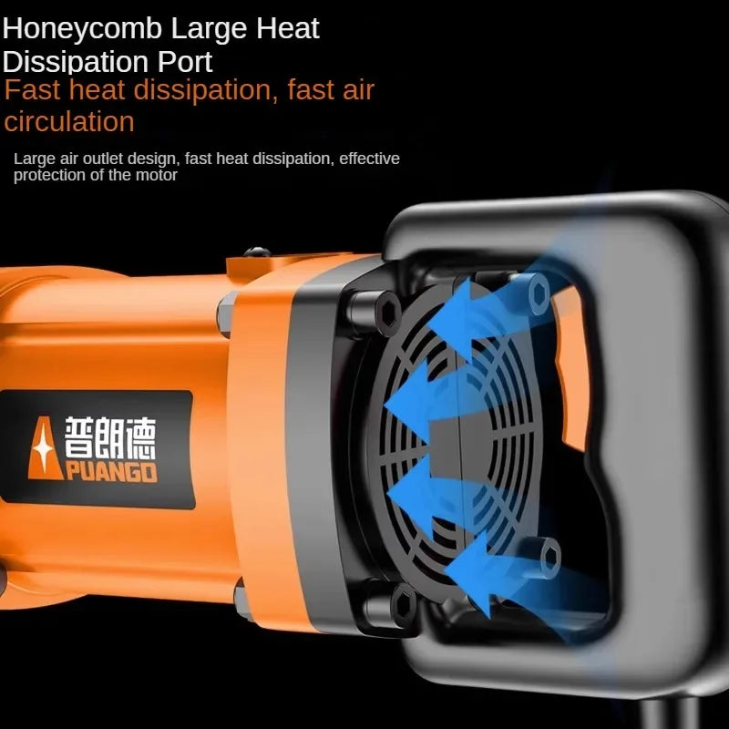 220V High Power Electric Impact Wrench Plug-in Wind Gun Heavy Duty Industrial Grade Automotive Repair Tower Crane - Daisan Mart