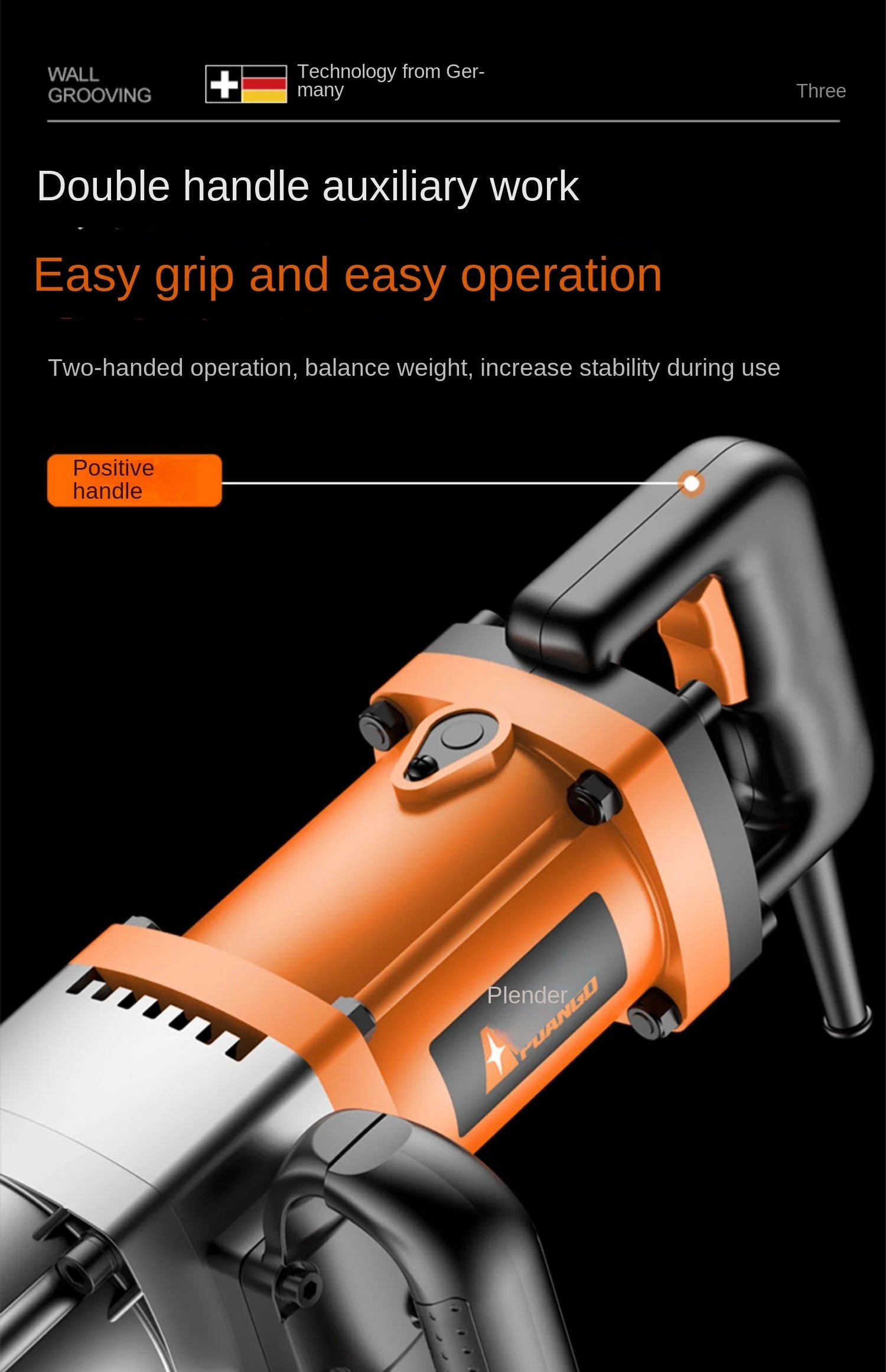 220V High Power Electric Impact Wrench Plug-in Wind Gun Heavy Duty Industrial Grade Automotive Repair Tower Crane - Daisan Mart