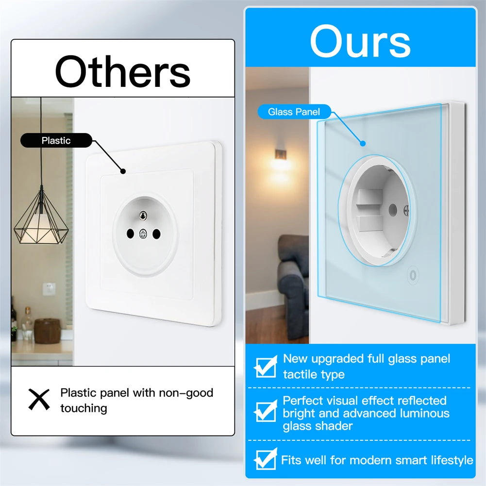 Ổ Cắm Thông Minh Moes ZigBee - Điều Khiển Bằng Giọng Nói - Daisan Mart