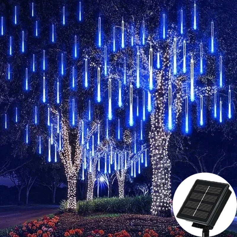 Đèn Sao Băng Năng Lượng Mặt Trời Chống Nước 8 Ống