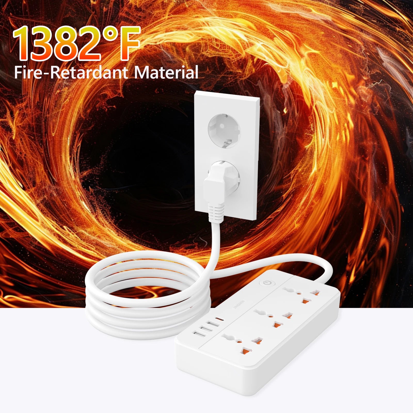 Ổ cắm đa năng sạc nhanh PD 20W, dây dài 1.5M - Daisan Mart