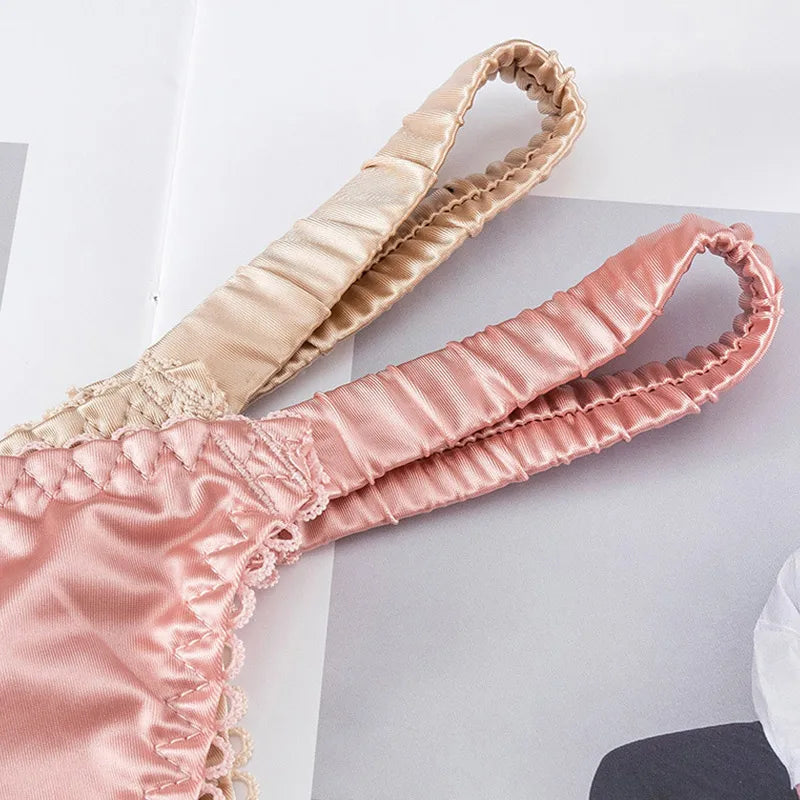 Quần Lót Thể Thao Nữ - Dây Mảnh Satin Quyến Rũ - Daisan Mart