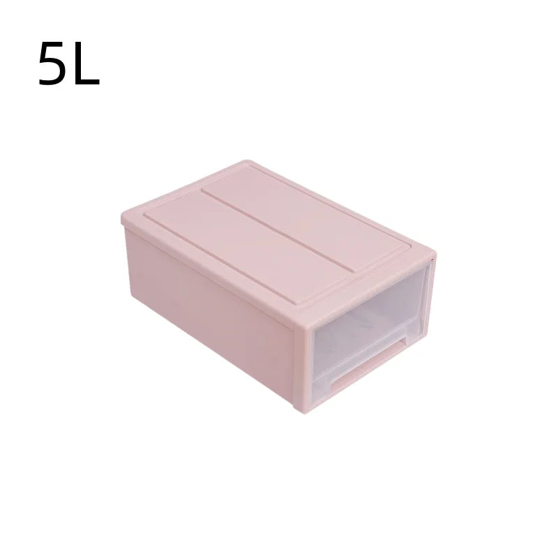 Multi Purpose Stackable Plastic Storage Drawers for Bedroom Closet Underwear Socks Organization - Daisan Mart