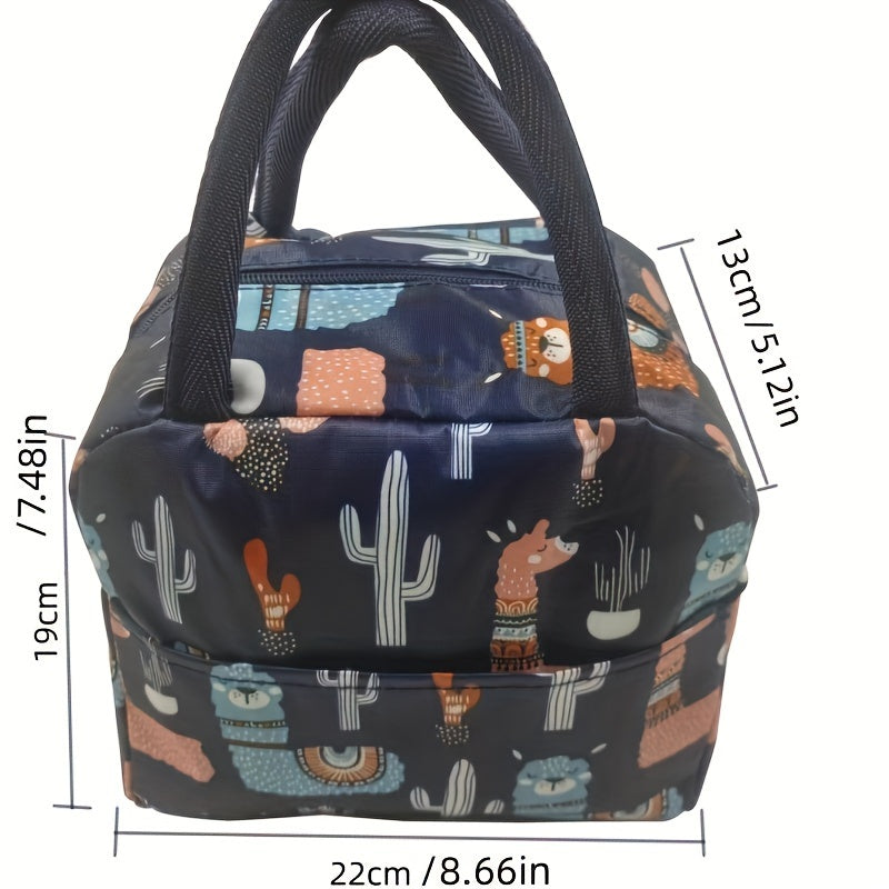 Túi Giữ Nhiệt Xương Rồng Xanh Xám Thời Trang - Daisan Mart