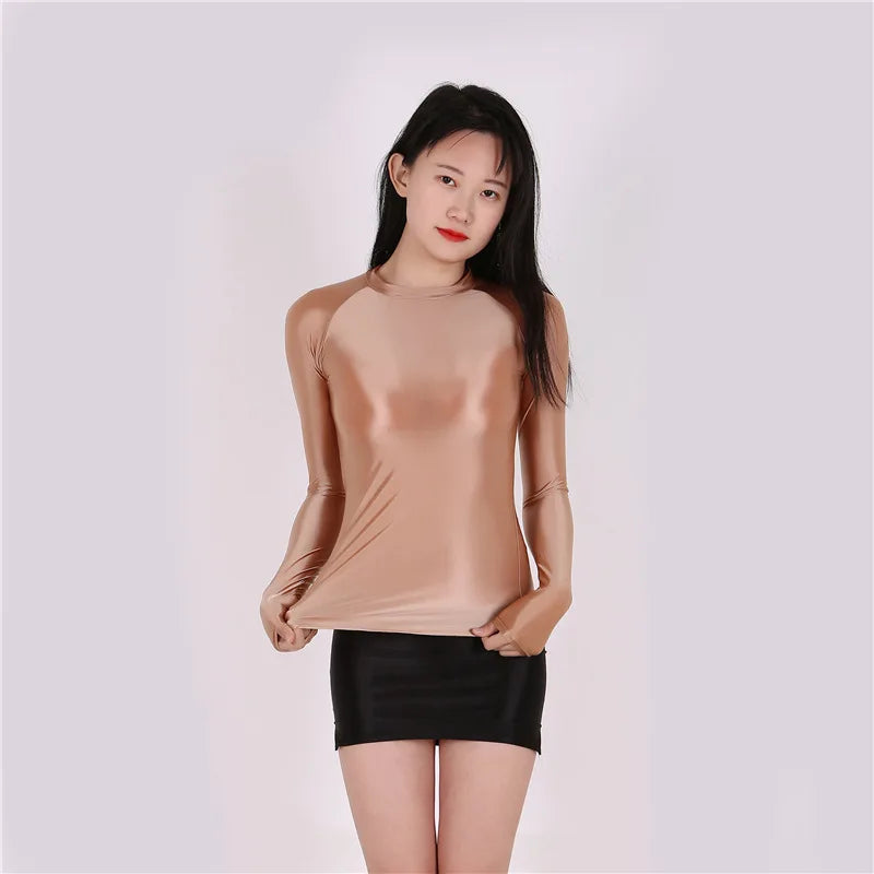 Áo body dài tay mỏng ôm, xuyên thấu sexy thời trang - Daisan Mart