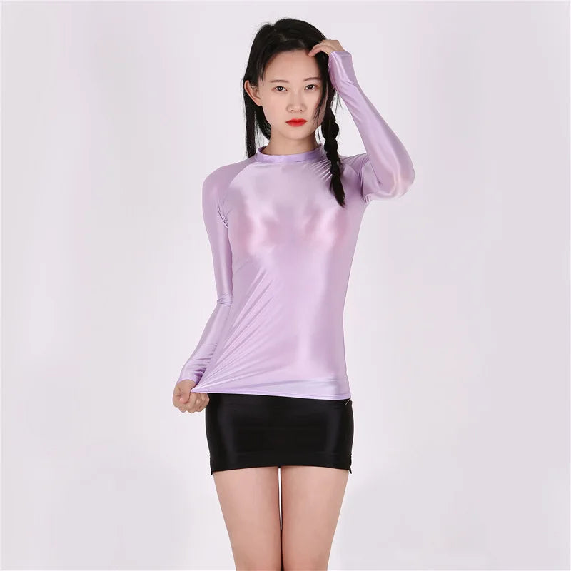 Áo body dài tay mỏng ôm, xuyên thấu sexy thời trang - Daisan Mart