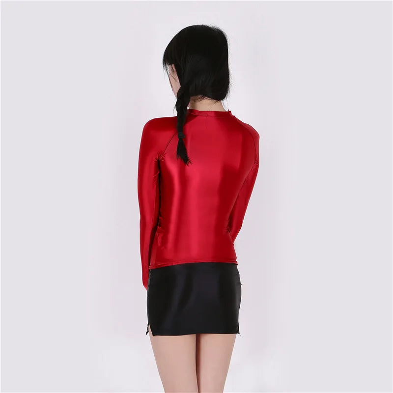 Áo body dài tay mỏng ôm, xuyên thấu sexy thời trang - Daisan Mart