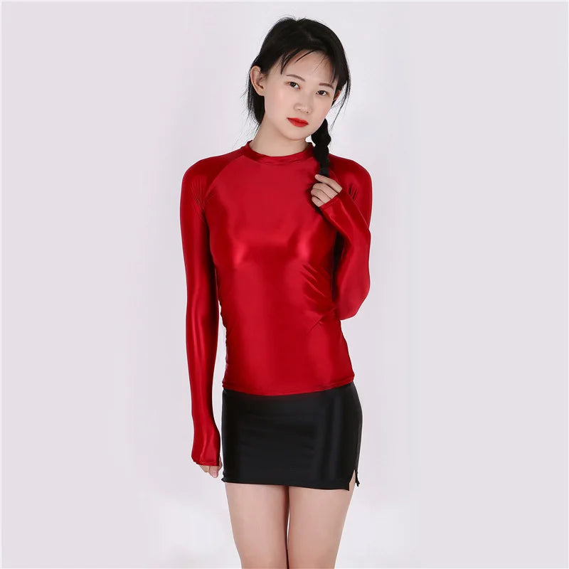 Áo body dài tay mỏng ôm, xuyên thấu sexy thời trang - Daisan Mart