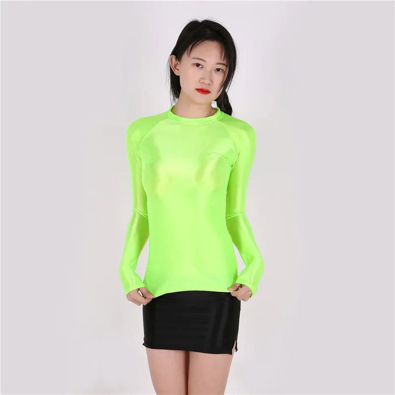 Áo body dài tay mỏng ôm, xuyên thấu sexy thời trang - Daisan Mart