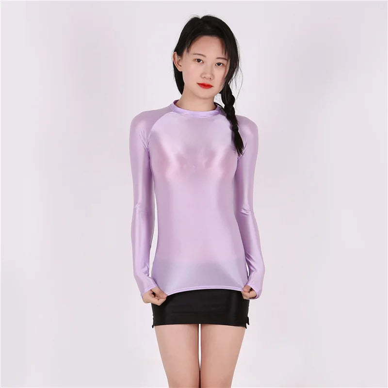 Áo body dài tay mỏng ôm, xuyên thấu sexy thời trang - Daisan Mart
