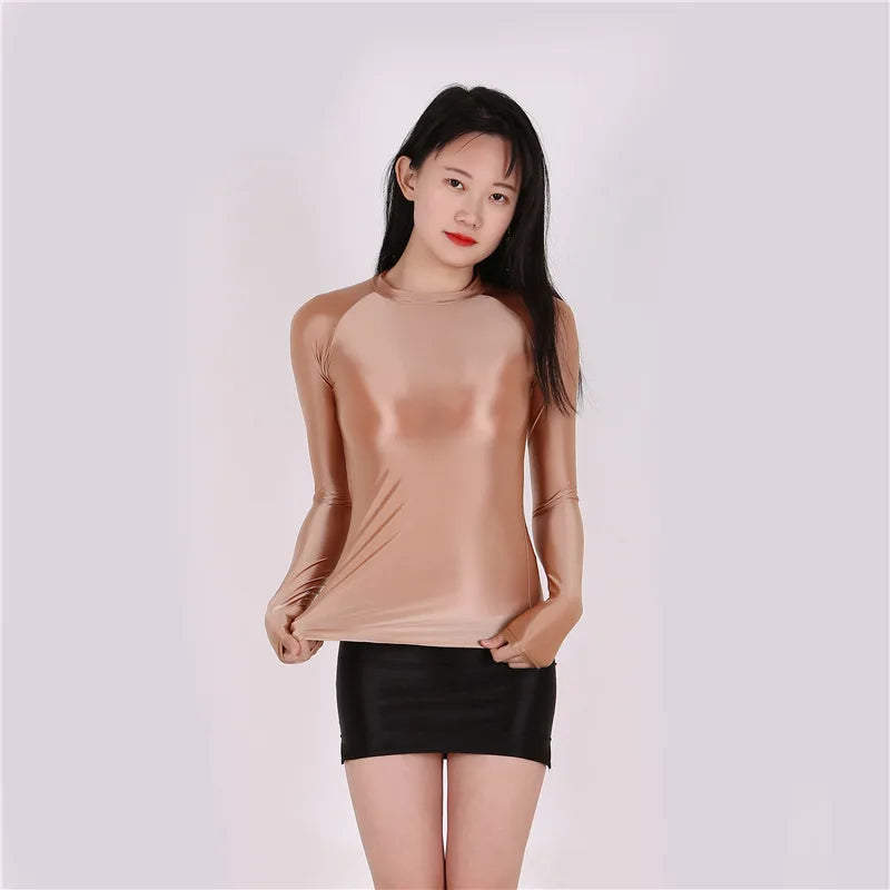 Áo body dài tay mỏng ôm, xuyên thấu sexy thời trang - Daisan Mart