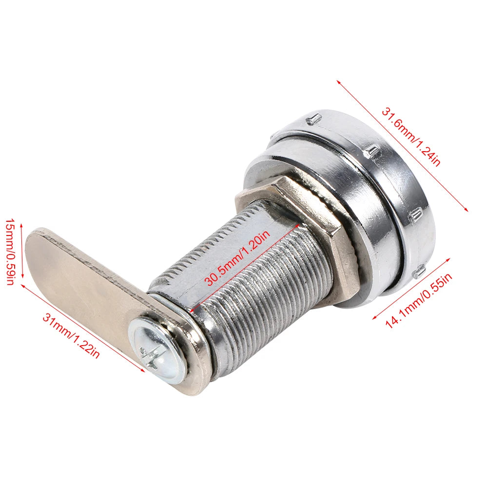 3 Digit Combination Cam Cabinet Silver Stainless Steel Convenient Password Security Coded Lock Password Lock Security Coded Lock - Daisan Mart