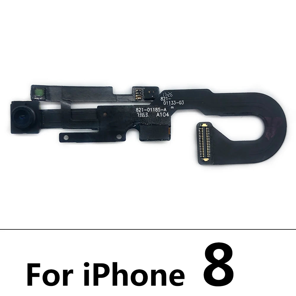 適用於 iPhone 7/8/6/6S Plus/X/XR/XS Max 的全新前置鏡頭，搭配接近光感應器、柔性電纜和距離感應連接器