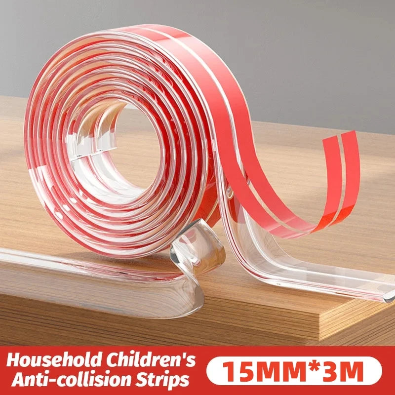 Children's Anti-collision Protection Strip Table Edge Anti-collision Angle Protection Transparent Self-adhesive Anti-collision - Daisan Mart