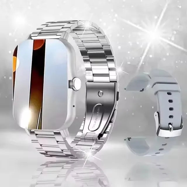 Đồng Hồ Thông Minh 2025 AMOLED, Gọi BT, Đo Nhịp Tim - Daisan Mart