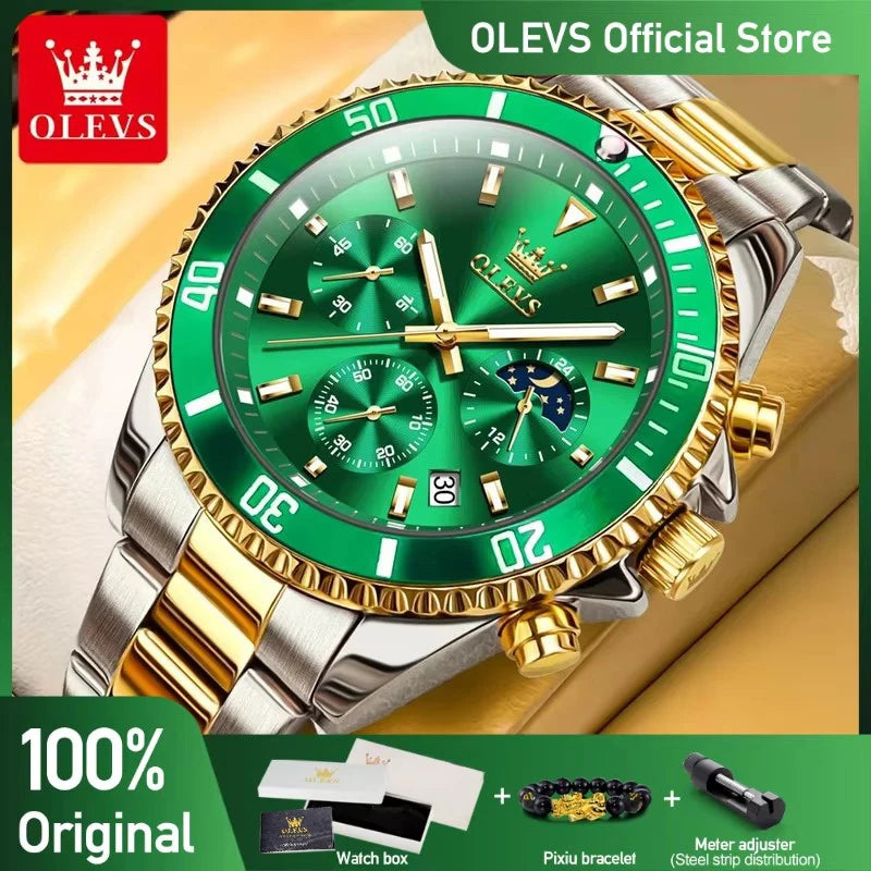 Đồng Hồ OLEVS Nam - Đẳng Cấp, Chống Nước, Thép Không Gỉ - Daisan Mart