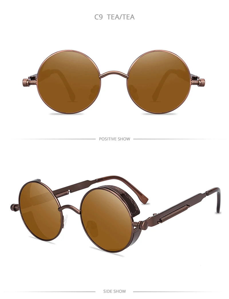 Kính Râm Cổ Điển Gothic Steampunk UV400 Nam Nữ - Daisan Mart