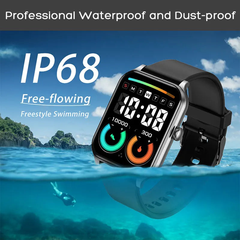 Smart Watch for Women Smartwatches Fitness Tracker Pedometer Health Sleep Monitor Compatible for Android iOS Phone, Gold Pink . - Daisan Mart