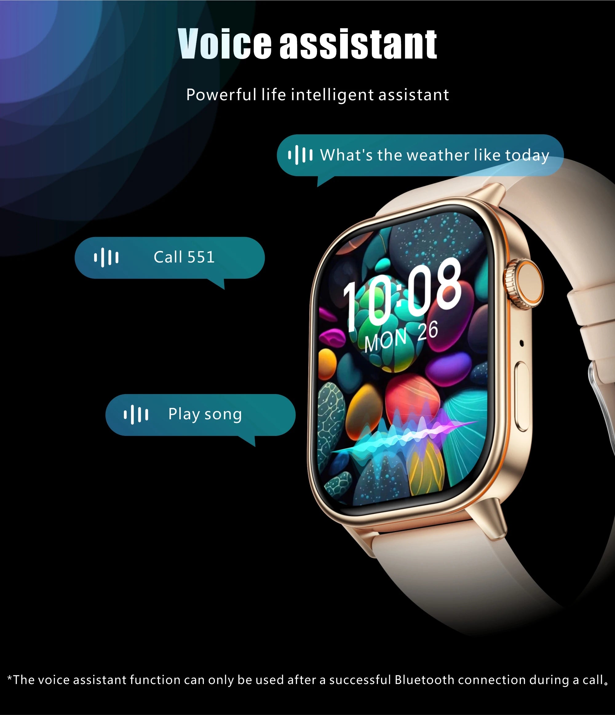 Đồng hồ thông minh đa năng AMOLED IP67 cho nam nữ - Daisan Mart