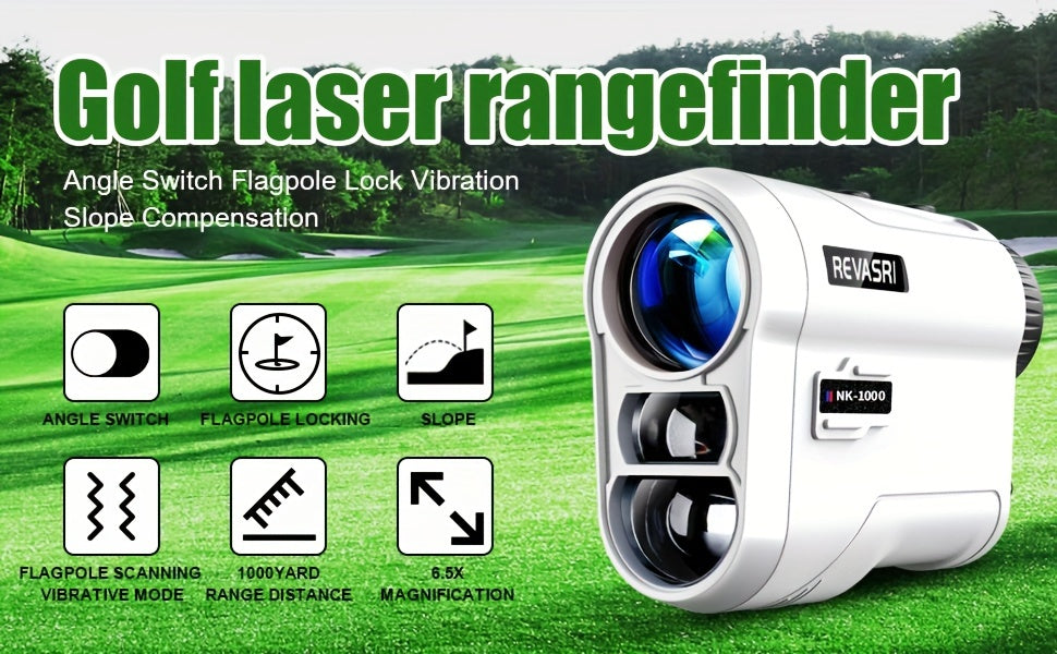 REVASRI 1000YDS Golf Rangefinder Pin &amp; Slope Legal