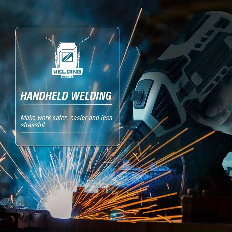 4600W 高效能半自動焊接機 - 110V 手持式電弧焊接機，具有數位智慧電流推力，適合 2.5 毫米電極，專業用途便攜式焊接機