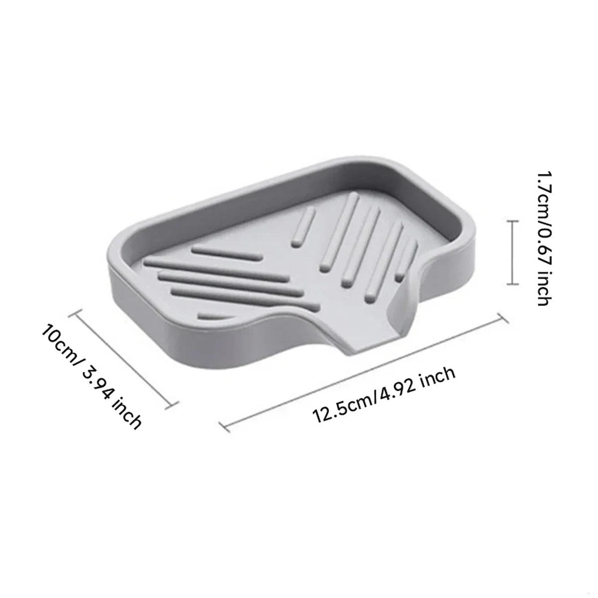 45° Silicone Faucet Mat Kitchen Sink Tray Soap Dispenser Sponge Drain Pad Sink SplashDrying Mat Countertop Storage Tray SoapTray