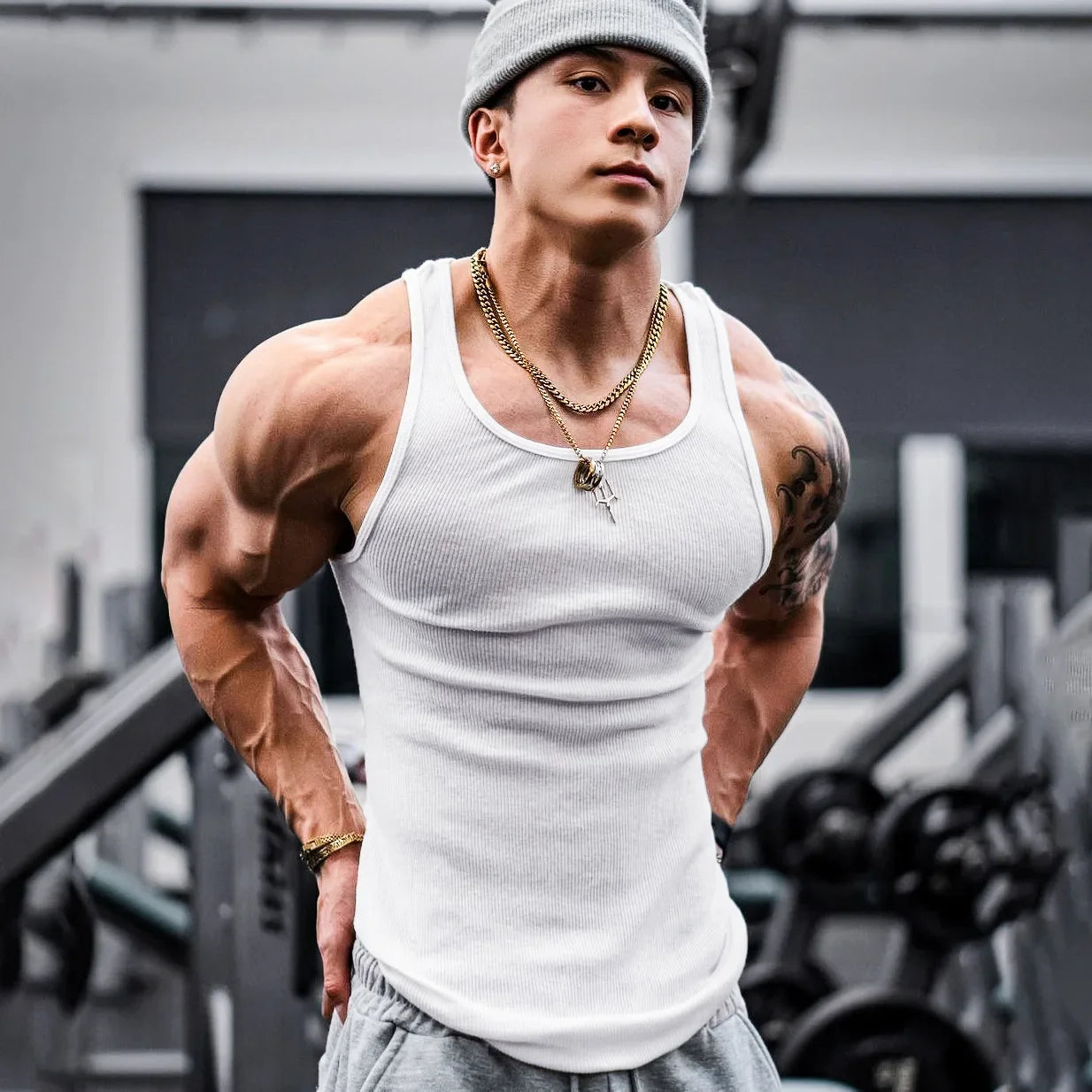 Gym Tank Nam Thoáng Khí Size M-3XL Body Fit - Daisan Mart