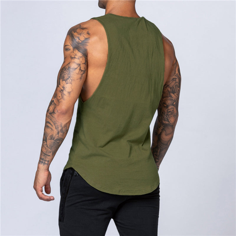 Áo Tank Nam Tập Gym Mùa Hè Thoáng Khí Cotton - Daisan Mart