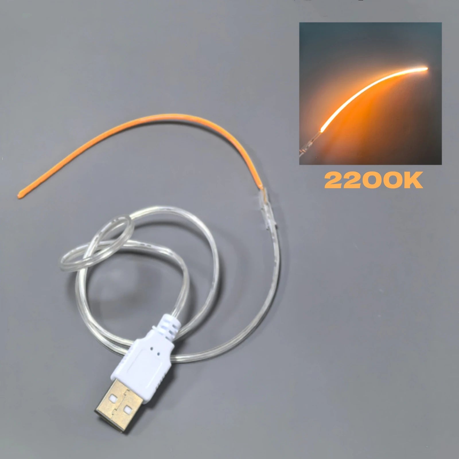 Đèn LED USB Dẻo 360° DIY Filament COB Edison 5V