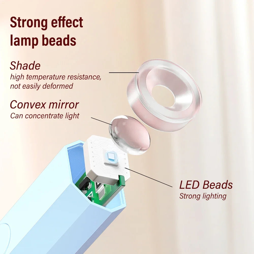 Đèn Led Mini Cầm Tay Sấy Móng Gel USB Nhanh Gọn - Daisan Mart